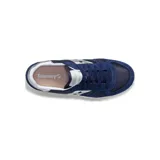 Championes Saucony Shadow Original, color azul marino con detalles en plateado y beige.