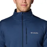 Campera polar Columbia modelo Park View con tecnología Omni-Wick de absorción de humedad. Presenta cuello alto con protector de barbilla, cierre frontal completo, bolsillo en el pecho con cremallera, bolsillos laterales con cremallera, puños elásticos con orificios para los pulgares y tejido elástico.