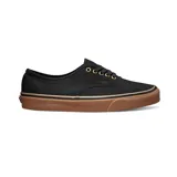 Championes Vans Authentic color negro con suela marrón de goma.