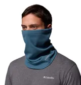 Cuello térmico de polar en color azul petróleo, con tecnología reflectante Omni-Heat y logo de la marca bordado en color blanco.
