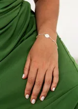 Pulsera forcet de plata 925 hipoalergénica con medalla de San Benito.