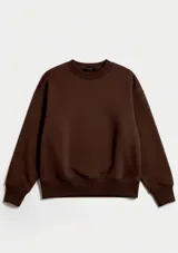 Buzo de cuello redondo con mangas largas y puños elastizados, de corte holgado y diseño minimalista.
