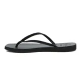 Chanclas negras marca Tropical Brasil, modelo Quadradihas, con tiras finas y plantilla texturizada.