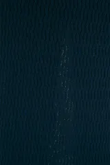 Falda larga tejida en algodón color azul marino, con cintura elastizada.