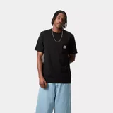 Remera de manga corta Carhartt con bolsillo en el pecho y pequeño logo de la marca bordado sobre el mismo. Diseño clásico de cuello redondo.