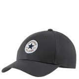 Gorro tipo baseball de la marca Converse, color negro, con el logo circular clásico de Chuck Taylor All Star bordado en el frente.