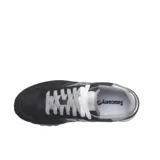 Championes Saucony Shadow Original de mujer, color negro con detalles en plateado y suela blanca.