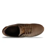 Zapatillas Reef color marrón con detalles en cuero marrón en el talón y logo de la marca en el lateral.