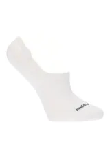 Pack de tres pares de medias invisibles Hush Puppies, diseñadas para usar con zapatillas. Incluye un par blanco, uno beige y uno negro, confeccionadas en algodón suave con ajuste elástico.