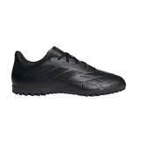 Championes de fútbol Adidas Copa Pure.4 TF, color negro, para hombre. Capellada de material sintético suave con las tres tiras características de la marca en los laterales. Suela de goma estriada para uso en canchas de césped sintético.