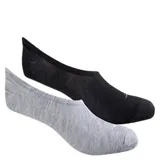 Pack de dos pares de medias Topper invisibles, una negra y otra gris. Ideales para usar con calzado deportivo o casual.