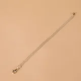 Pulsera de plata 925 con diseño de eslabones tipo rolo, acabado brillante.