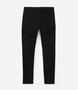 Pantalón skinny negro de sarga con elastano.