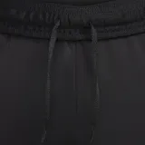 Pantalón de entrenamiento Nike Strike color gris con logo rosado, de corte slim, ligero y transpirable. Cuenta con tecnología Dri-FIT, bolsillos laterales con cierre, pretina elástica con cordón y puños con cierre.