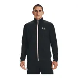 Campera deportiva Under Armour con cierre frontal completo en color blanco, cuello alto y logo de la marca estampado en el pecho. Cuenta con bolsillos laterales y puños elásticos.