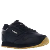 Championes urbanos Topper modelo Raven, color negro con suela de goma en tono caramelo. Presentan un diseño clásico con cordones y logo de la marca en el lateral.