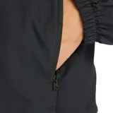 Campera deportiva New Balance Fast Days Jacket, color negro, con cierre frontal completo, cuello alto y logo blanco impreso en el pecho. Cuenta con mangas largas y puños elásticos.