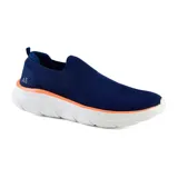 Championes deportivos American Sport Hardy, color azul con detalles en naranja y blanco.
