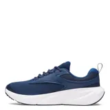 Championes de running Under Armour modelo UA Surge 5, color azul marino con entresuela blanca y el logo de la marca en el lateral. Confeccionados en malla transpirable con refuerzos sintéticos y cordones.