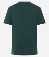 Blusa básica de ribana color rojo, con cuello redondo ajustado y mangas cortas. Confeccionada en tejido acanalado con elasticidad.