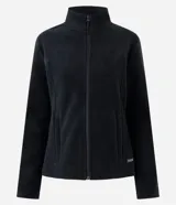 Campera deportiva Get Over confeccionada en tejido fleece de poliéster con textura suave. Presenta cuello alto, cierre frontal con cremallera y bolsillos laterales funcionales.