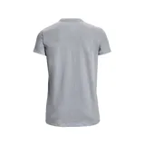 Remera Under Armour de mujer color rojo, de corte clásico y manga corta. Presenta el logo de la marca estampado en el pecho con diseño de animal print.