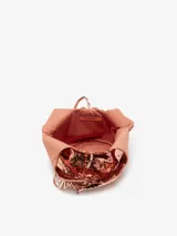 Bolso shopper de hombro plateado cubierto de lentejuelas.