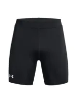 Calzas cortas deportivas Under Armour Launch Half Tights para hombre, de color negro, con ajuste ceñido y el logo de la marca impreso en el lateral.