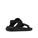 Sandalia deportiva Columbia modelo Peakfreak Roam, color negro, con dos bandas ajustables con cierre de velcro y suela de goma con tecnología Omni-GRIP para mayor tracción.