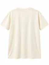 Remera celeste de manga corta y cuello redondo, con estampa frontal tipográfica en tonos azules con la leyenda "Authentic Collection".