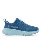 Championes de trekking Columbia modelo Konos Trs Outdry, color azul con suela celeste. Cuenta con tecnología impermeable OutDry, sistema Navic Fit y entresuela amortiguada Omni-Max.