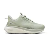 Championes deportivos American Sport modelo Alexia, color verde menta con suela chunky blanca y amortiguación visible, con cordones y tirador trasero.