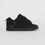 Zapatillas Airwalk modelo Rewind Black, color negro, con diseño urbano de cordones gruesos y detalle de logo circular en el talón.