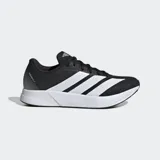 Championes de running Adidas modelo Duramo RC2 en color negro con las icónicas tres tiras en blanco. Cuentan con un exterior textil transpirable, mediasuela LIGHTMOTION para una amortiguación ligera y suela de caucho Adiwear de alta resistencia al desgaste.