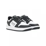 Championes urbanos EA7 Emporio Armani modelo Slasher, de diseño bicolor en blanco y negro. Presentan el logo de la marca estampado en el lateral y una suela de goma resistente.