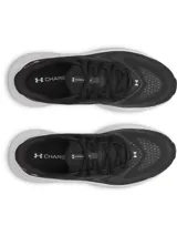 Championes de running Under Armour UA W Turbulence 3, color negro con suela blanca. Presentan parte superior de malla transpirable y amortiguación Charged+ en la mediasuela.