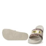 Sandalias Puma Leadcat 2.0 Animal Flair color beige con estampado animal print y logo dorado.