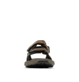 Sandalias de senderismo Columbia modelo Konos Hiker 3-Strap para hombre, color marrón, con tres correas de ajuste con velcro, plantilla con tratamiento antimicrobiano y suela de alta tracción.