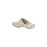 Chinelas deslizantes Bottega Veneta de diseño anatómico, color beige, confeccionadas en goma con motivo entrelazado Intreccio en toda la superficie y puntera abierta.