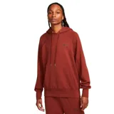 Canguro Nike color ladrillo con capucha, bolsillo tipo canguro y logo Nike Air bordado en negro en el pecho.