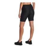 Calza corta de ciclismo Under Armour HeatGear® Bike, color negro, de tiro alto y calce ajustado.