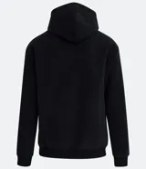Buzo cerrado de fleece con capucha ajustable, manga larga con puños acanalados, bolsillo tipo canguro y cintura ajustada.