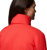 Campera cortaviento Columbia Switchback IV Jacket para mujer, de color rojo, con tecnología Omni-Shield repelente al agua y manchas, cuello alto y capucha desmontable.