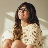 Lentes ópticos Mr Boho modelo Marquina con armazón cuadrado de acetato en tono carey y negro con doble puente.