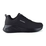Championes Skechers Uno Lite negros con plantilla Memory Foam y suela flexible.