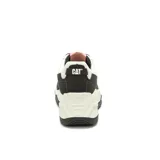 Zapatillas Caterpillar Watchful de cuero negro con detalles en blanco y suela chunky.