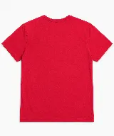 Remera Brooksfield de algodón pima color verde militar, de manga corta y cuello redondo, con pequeño logo bordado en el pecho.