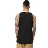 Musculosa negra con logo RVCA estampado en el pecho.