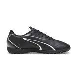 Championes de fútbol Puma Vitoria TT, color negro con detalles en blanco.