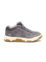 Championes Caterpillar Theorem Shootie para hombre, de color gris, con diseño urbano inspirado en los años 90. Confeccionados con ante y detalles revestidos, cuentan con una entresuela de EVA acolchada y suela de goma con tracción.
